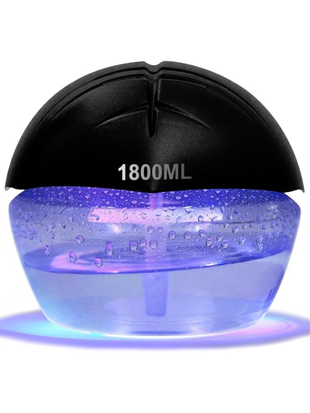 Water-Based Air Purifier & Aroma Diffuser with 7-Color LED Night Light, Small